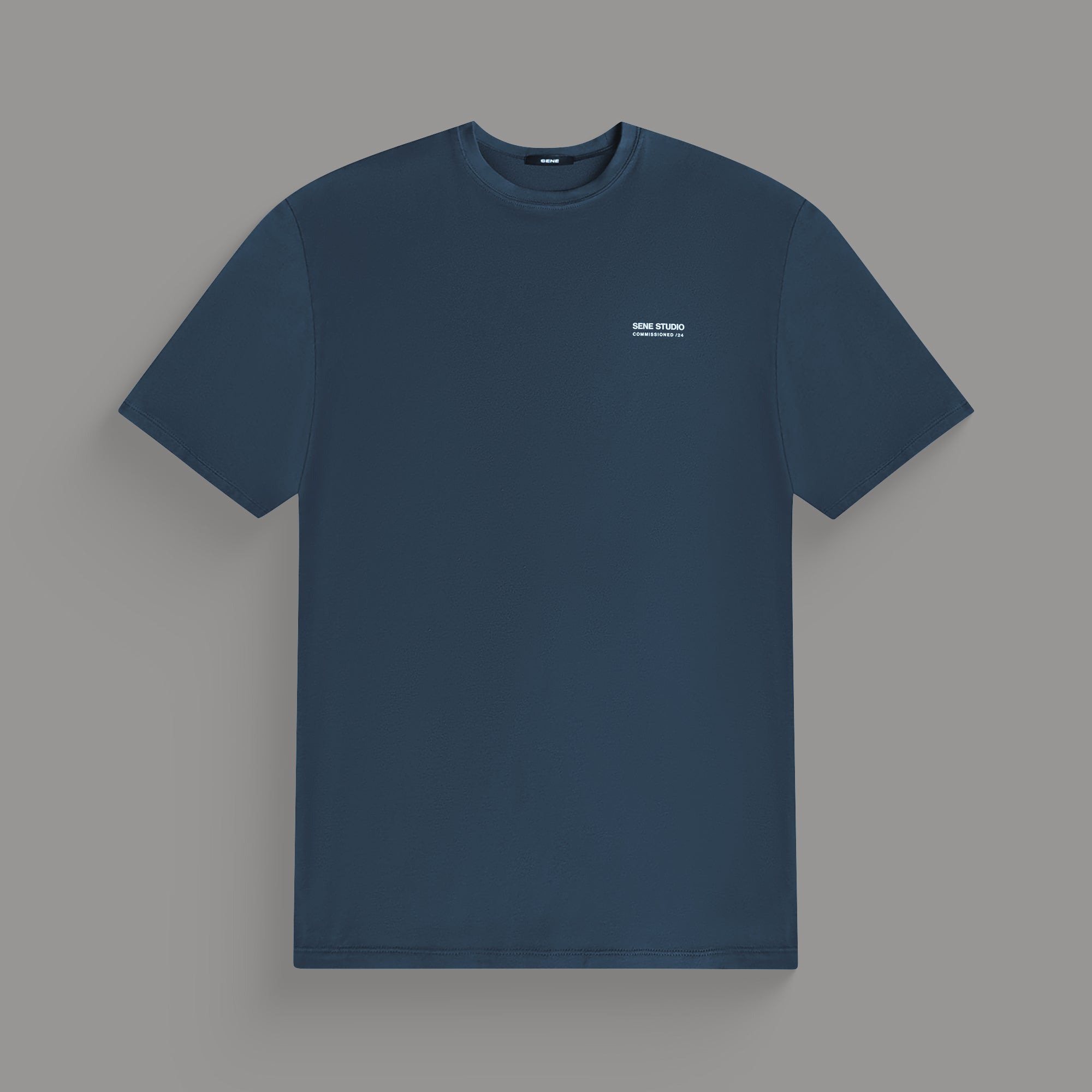 Tags:(6'0"|180 lbs) custom t-shirt tee model Tyler in Deep Sea