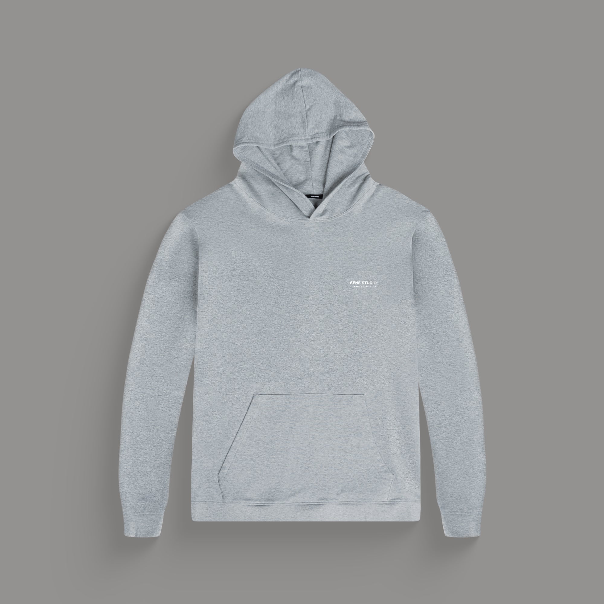 Tags:(6'0" - 180 lbs|Large) custom hoodie model Tyler in Heather Gray