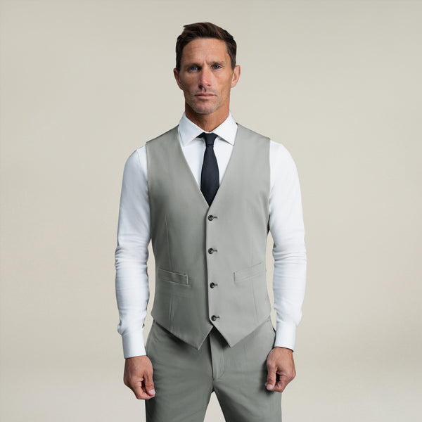 Bespoke custom athleisure technical men's suit model Tyler in Sterling