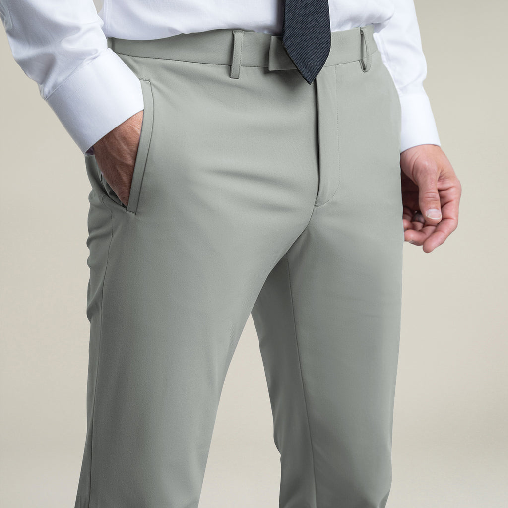 Bespoke custom athleisure technical men's suit model Tyler in Sterling