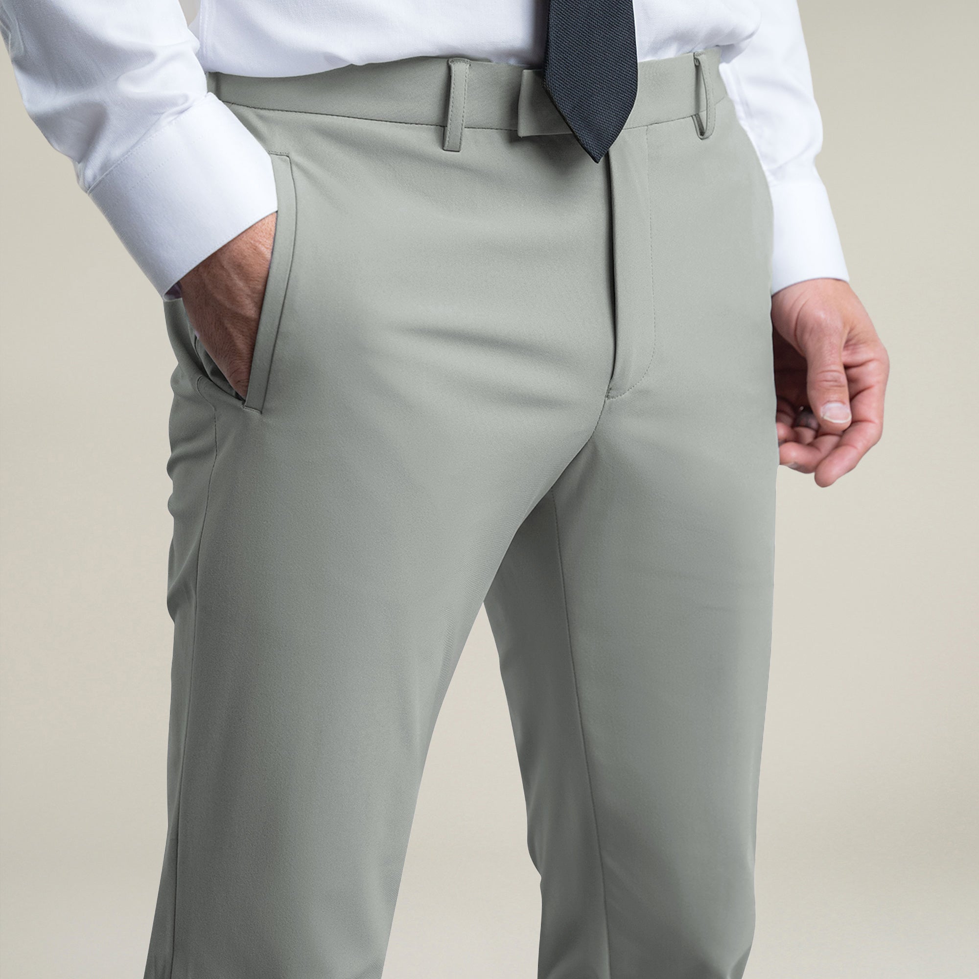 Bespoke custom athleisure technical men's suit model Tyler in Sterling