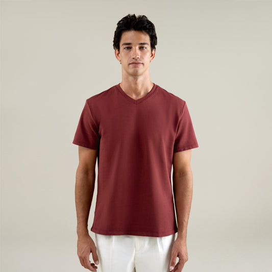 Custom t-shirt tee model Jessey in Maroon