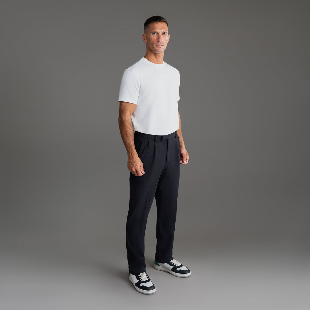bespoke custom trousers pant chino performance technical model Tyler in Black