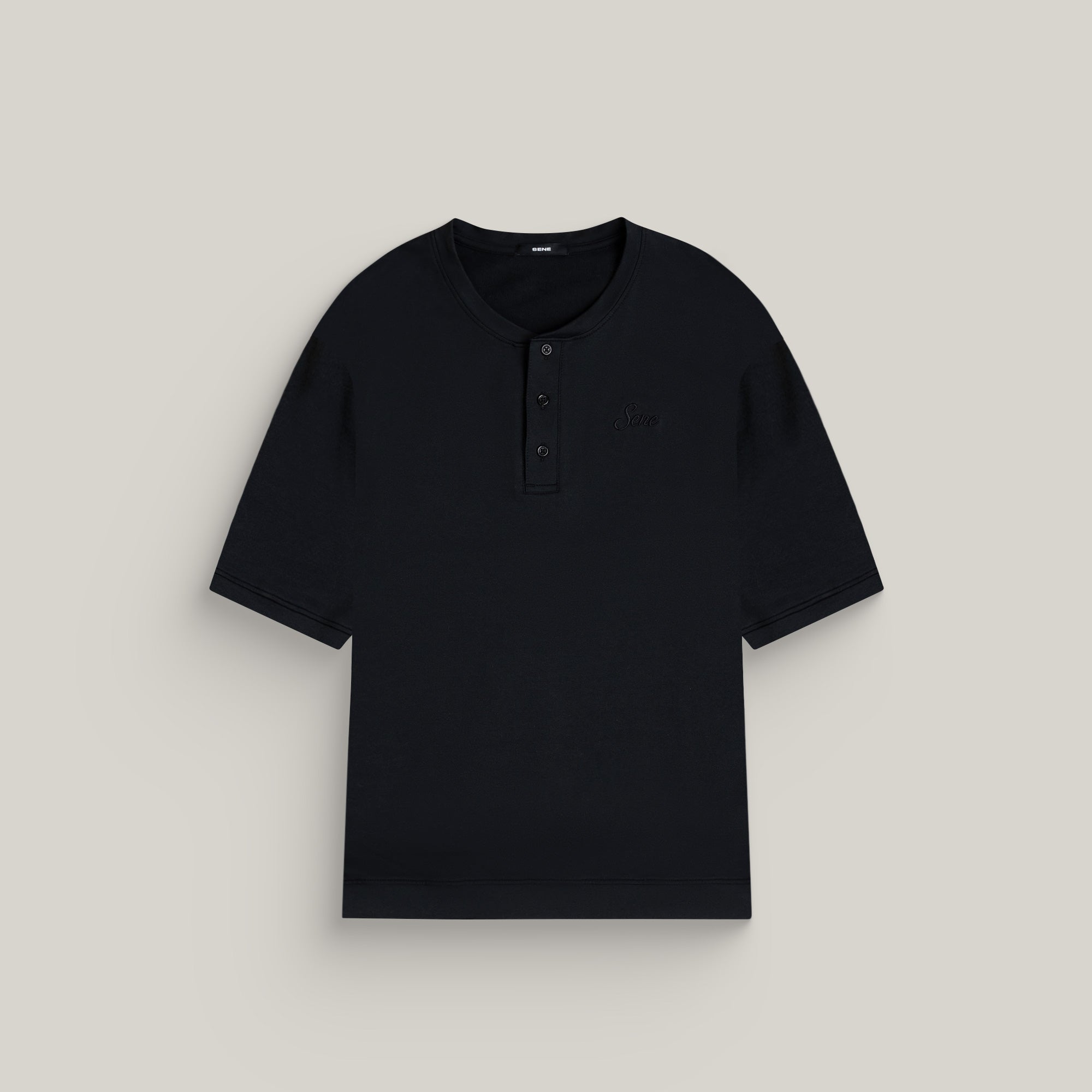 Tags:(6'0" - 180 lbs|Medium) custom t-shirt tee model Tyler in Black