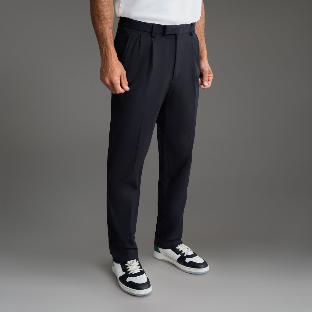 bespoke custom trousers pant chino performance technical model Tyler in Black