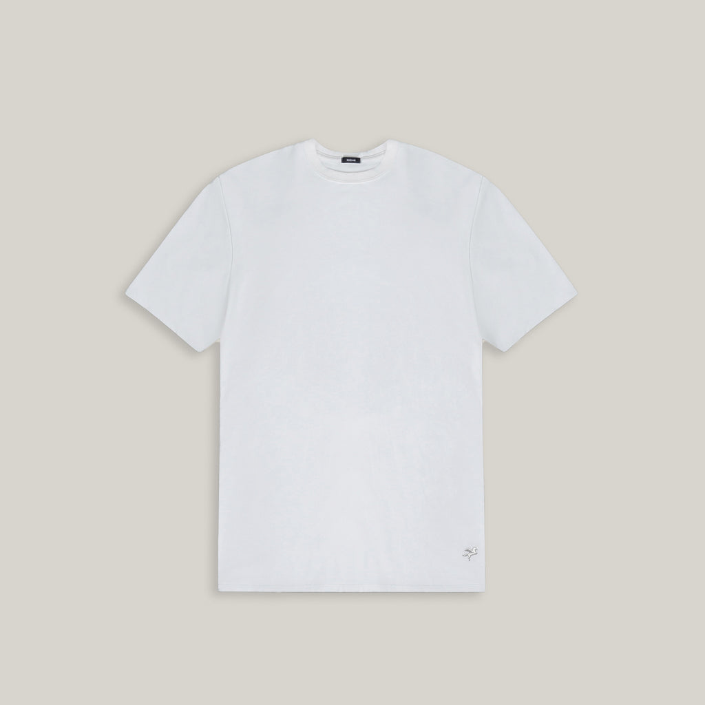 Tags:(6'0" - 180 lbs|Large) custom t-shirt tee model Tyler in White