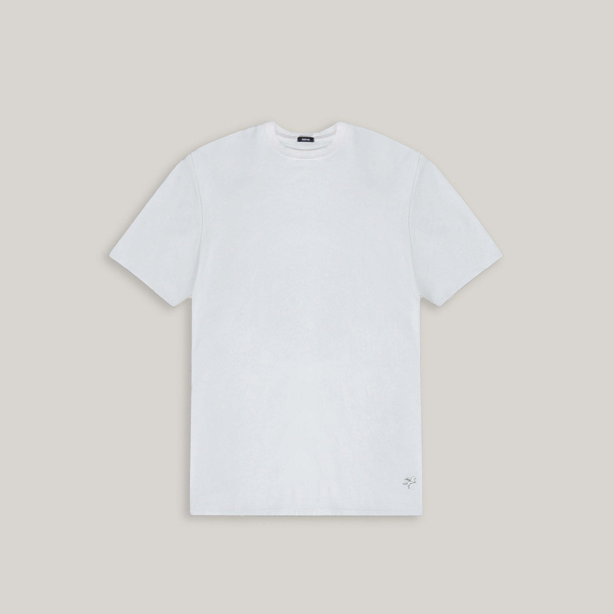 Tags:(6'0" - 180 lbs|Large) custom t-shirt tee model Tyler in White