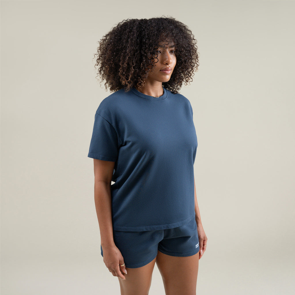  custom t-shirt tee model Melissa in Deep Sea