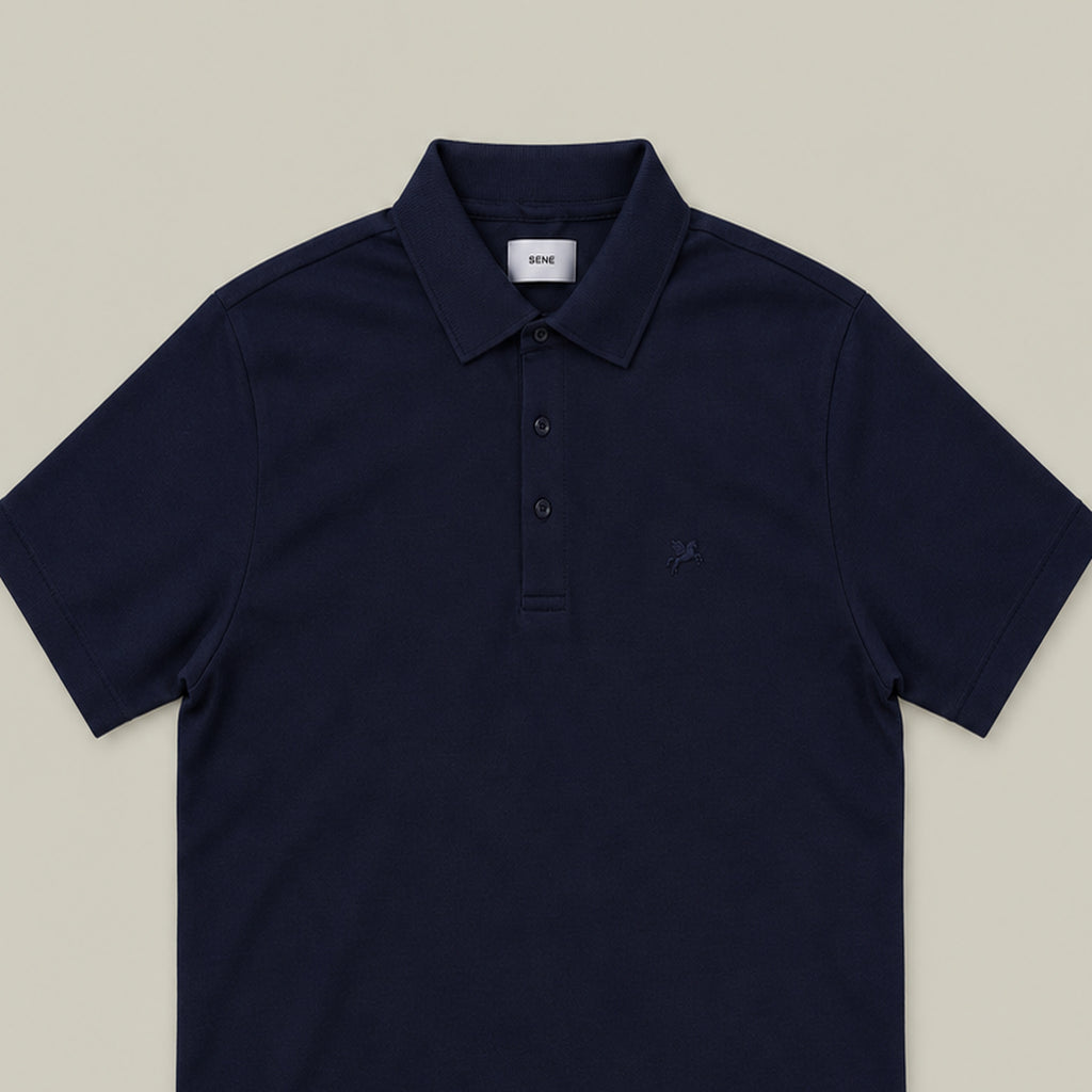 Pima Reserve Polo model Matteo in Navy