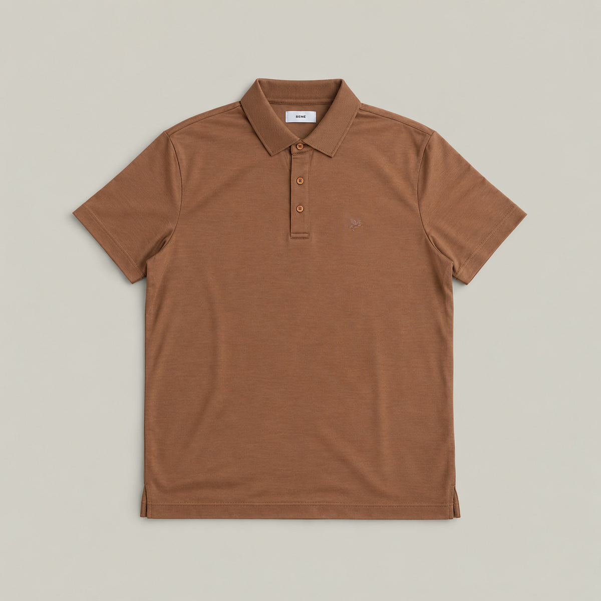 Merino Wool Polo model Matteo in Mesa