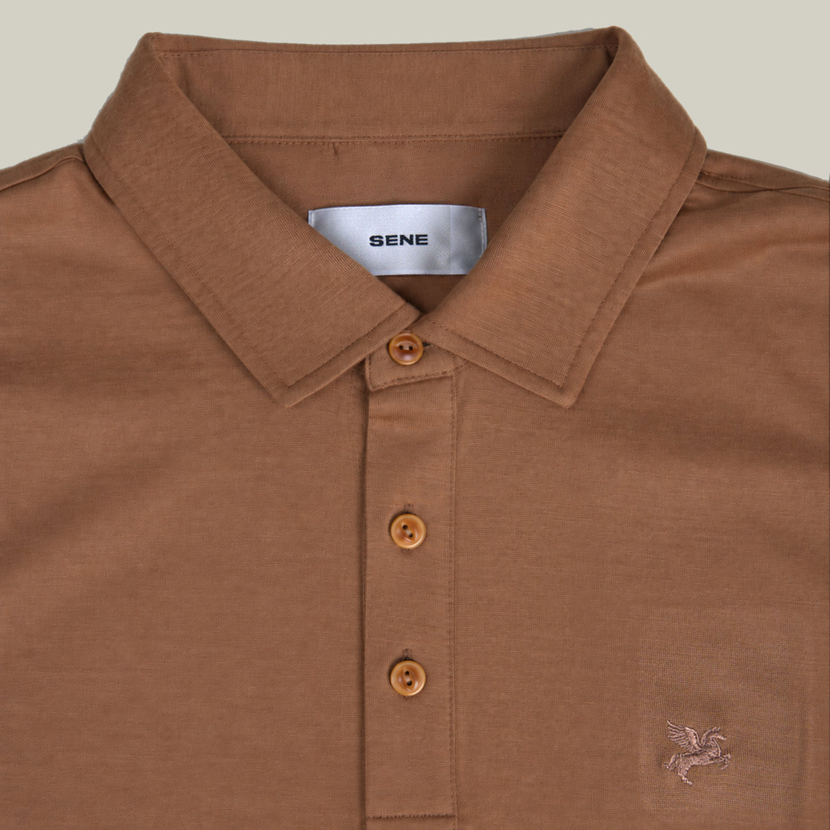 Merino Wool Polo model Matteo in Mesa