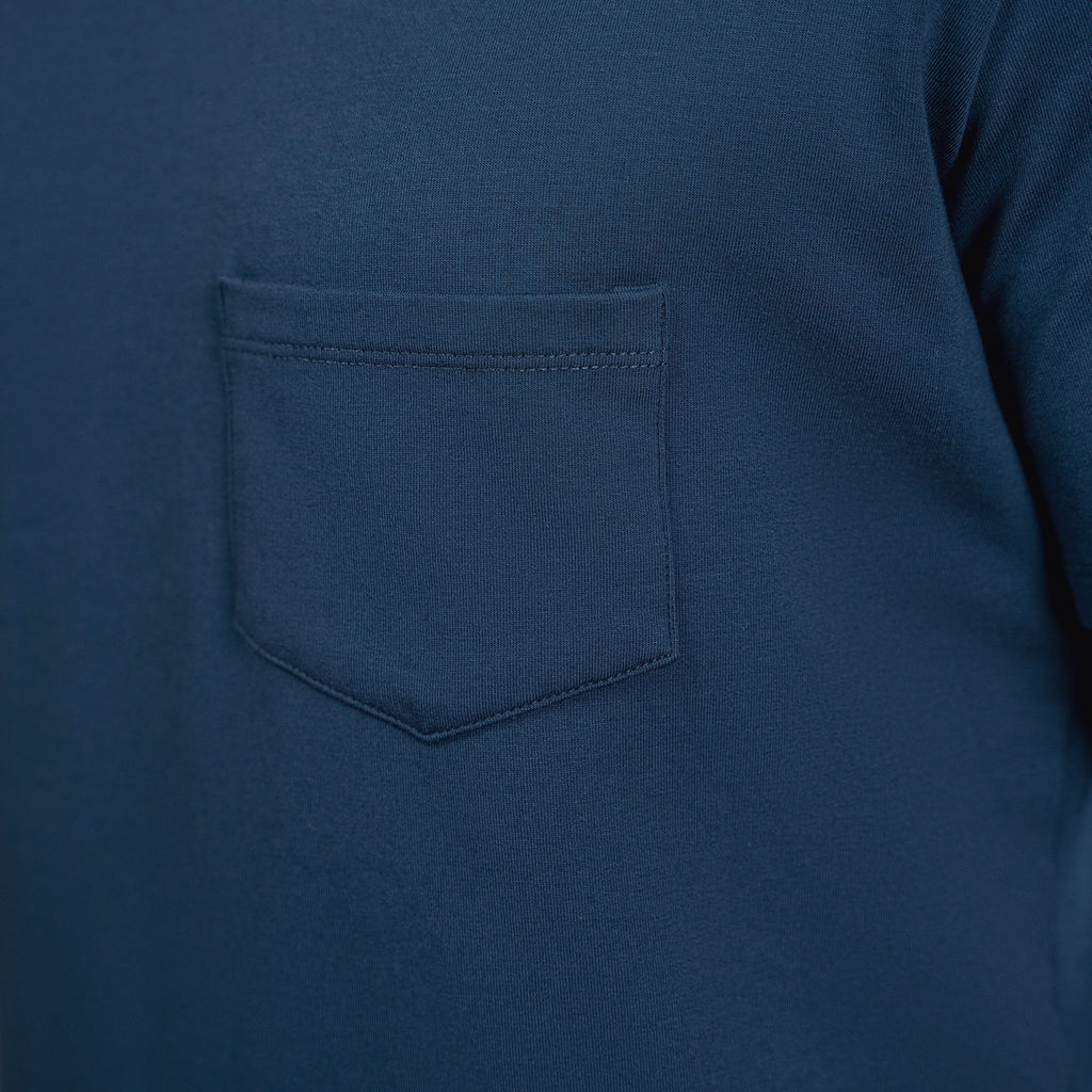 Tags:(6'0" - 180 lbs|Medium) custom t-shirt tee model Tyler in Deep Sea