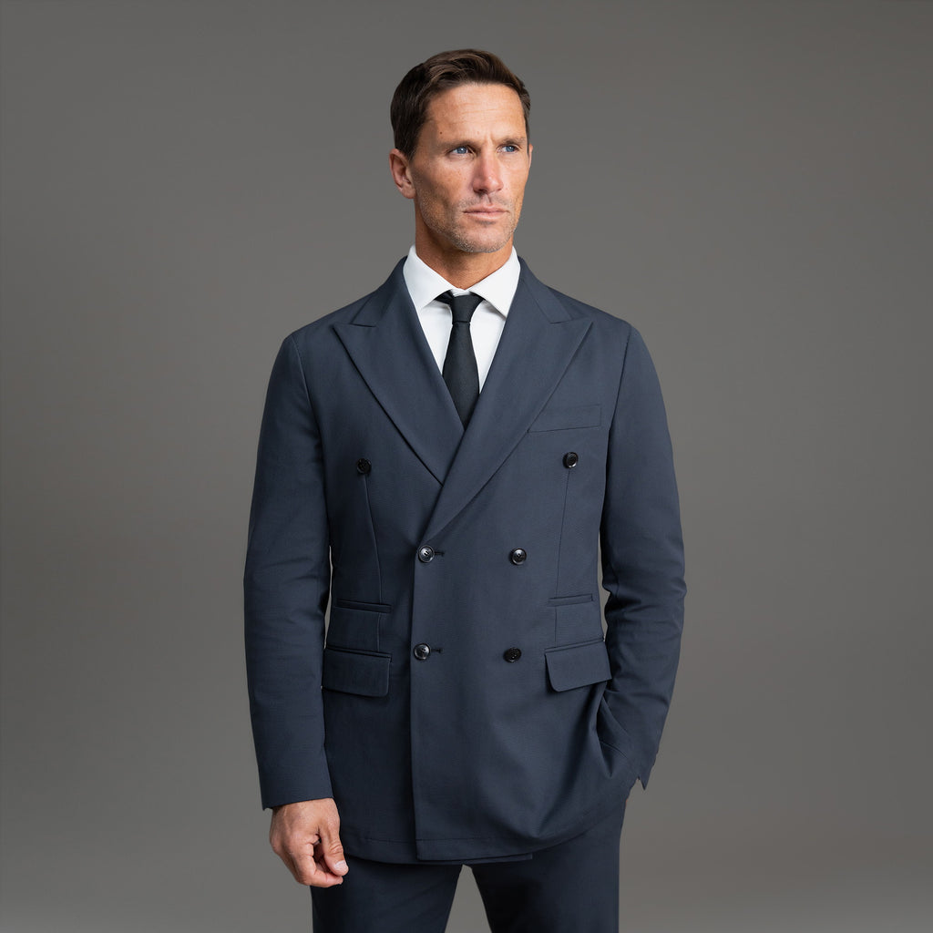 Tags:(6'0"|180 lbs) Bespoke custom linen men's suit los angeles model Tyler in Charcoal