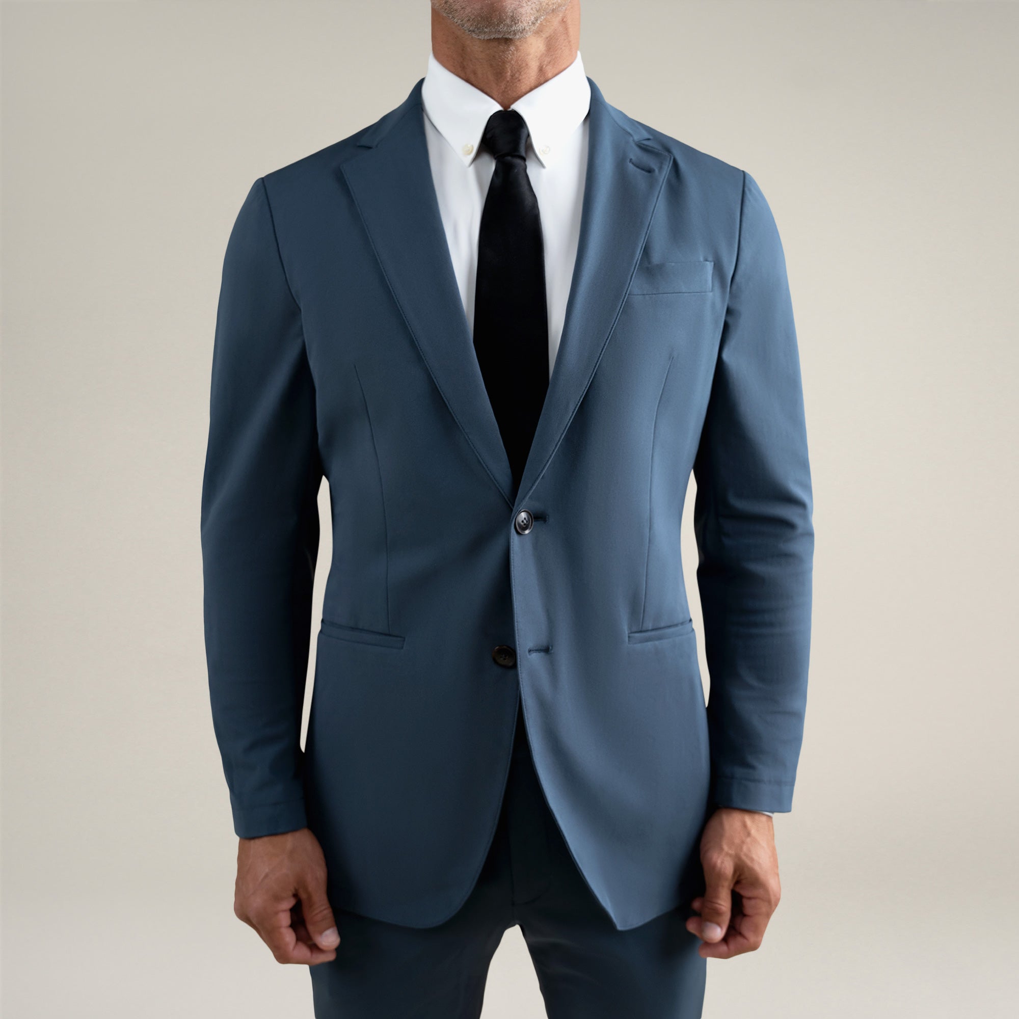 Tags:(6'0"|180 lbs) Bespoke custom athleisure technical men's suit los angeles model Tyler in Marina