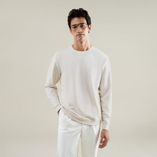 Tags:(6'1" - 165 lbs|Large) Custom t-shirt tee model Jessey in Bone
