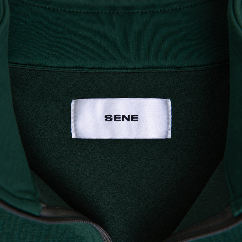 Evening Quarter-Zip model Guillermo in Forest