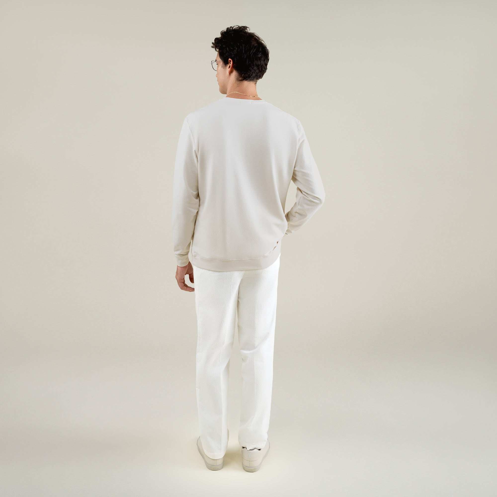 Tags:(6'1" - 165 lbs|Large) Custom t-shirt tee model Jessey in Bone