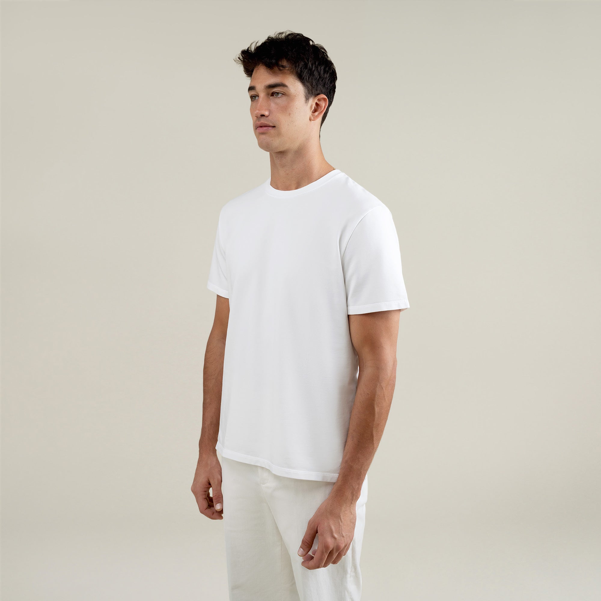 Tags:(6'1" - 165 lbs|Large) Custom t-shirt tee model Jessey in White