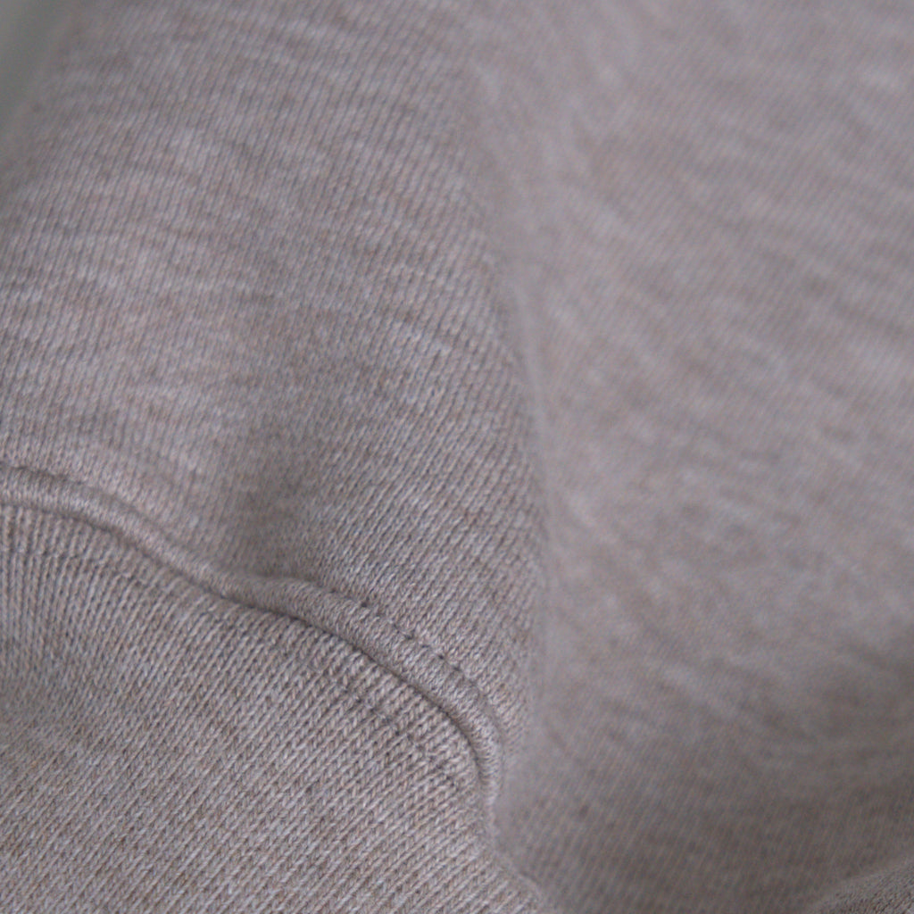Evening Crewneck Sweater model Guillermo in Heather Stone