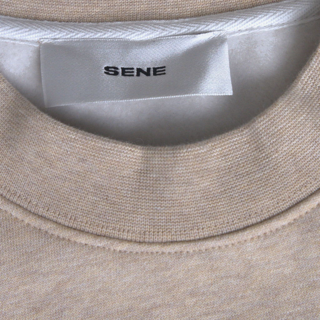 Evening Crewneck Sweater model Guillermo in Clay