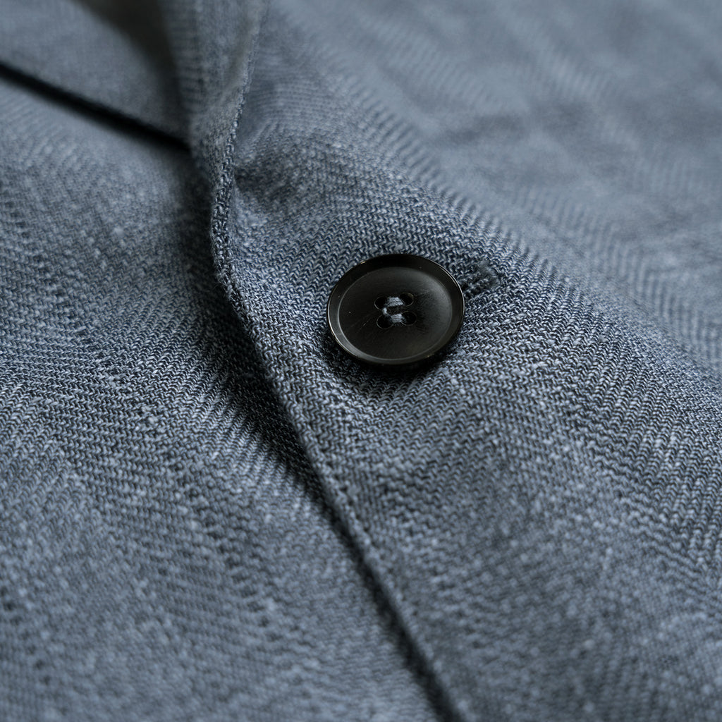 Solano Wool Linen Silk Blazer model tyler in zuma