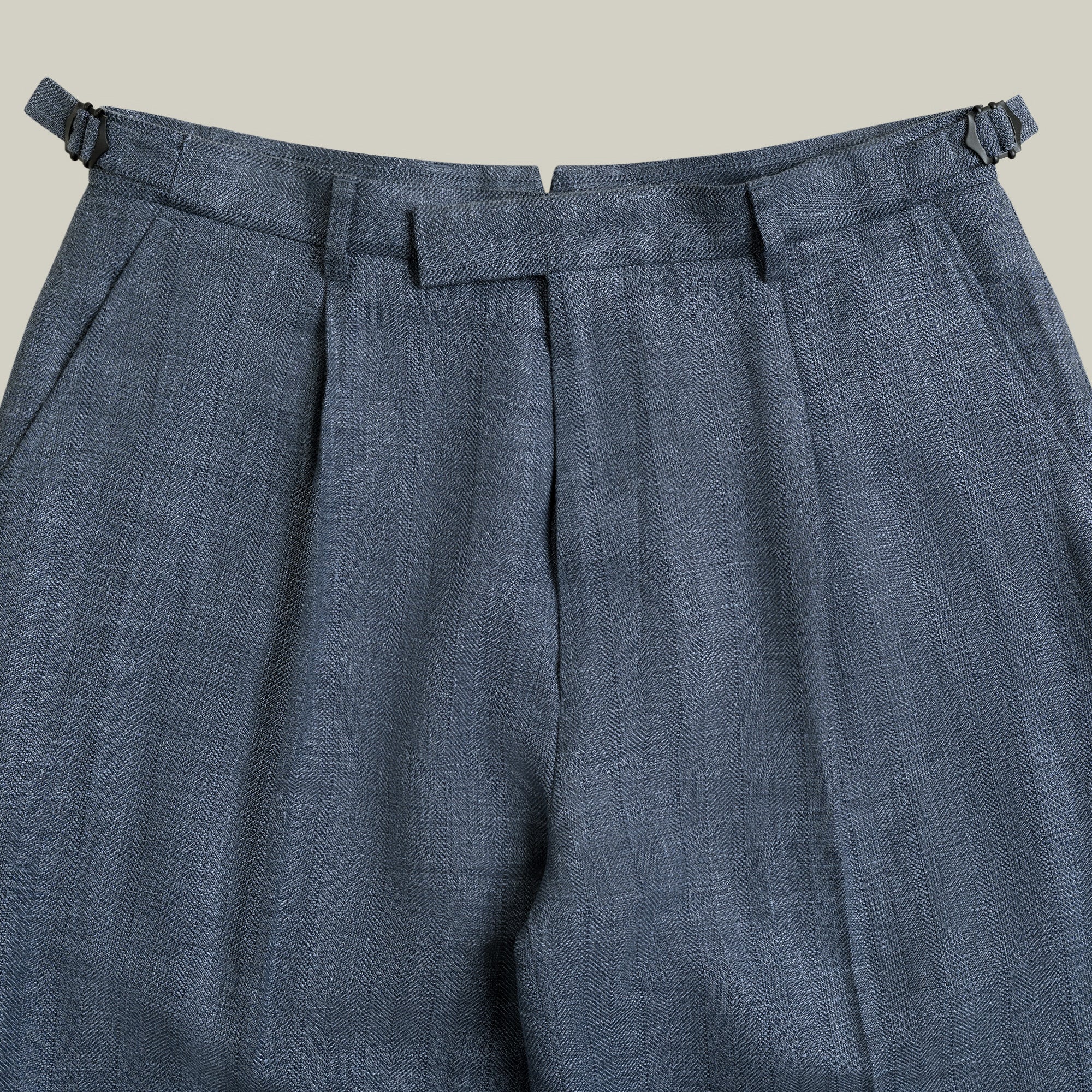 Ford Wool Linen Silk Trousers model tyler in zuma