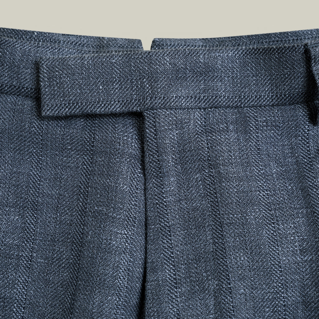 Ford Wool Linen Silk Trousers model tyler in zuma