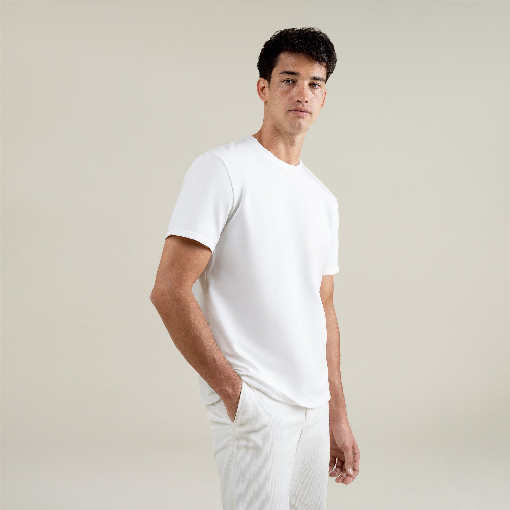 Tags:(6'1" - 165 lbs|Large) Custom t-shirt tee model Jessey in White