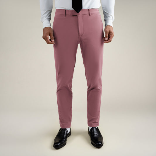 Tags:(6'0"|180 lbs) Bespoke custom athleisure technical men's suit los angeles model Tyler in Desert Rose