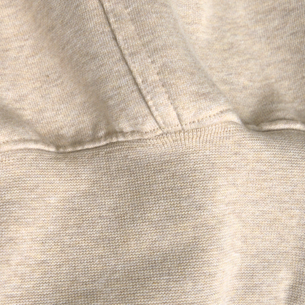 Heavyweight Terry Standard Hoodie model Guillermo in Heather Sand