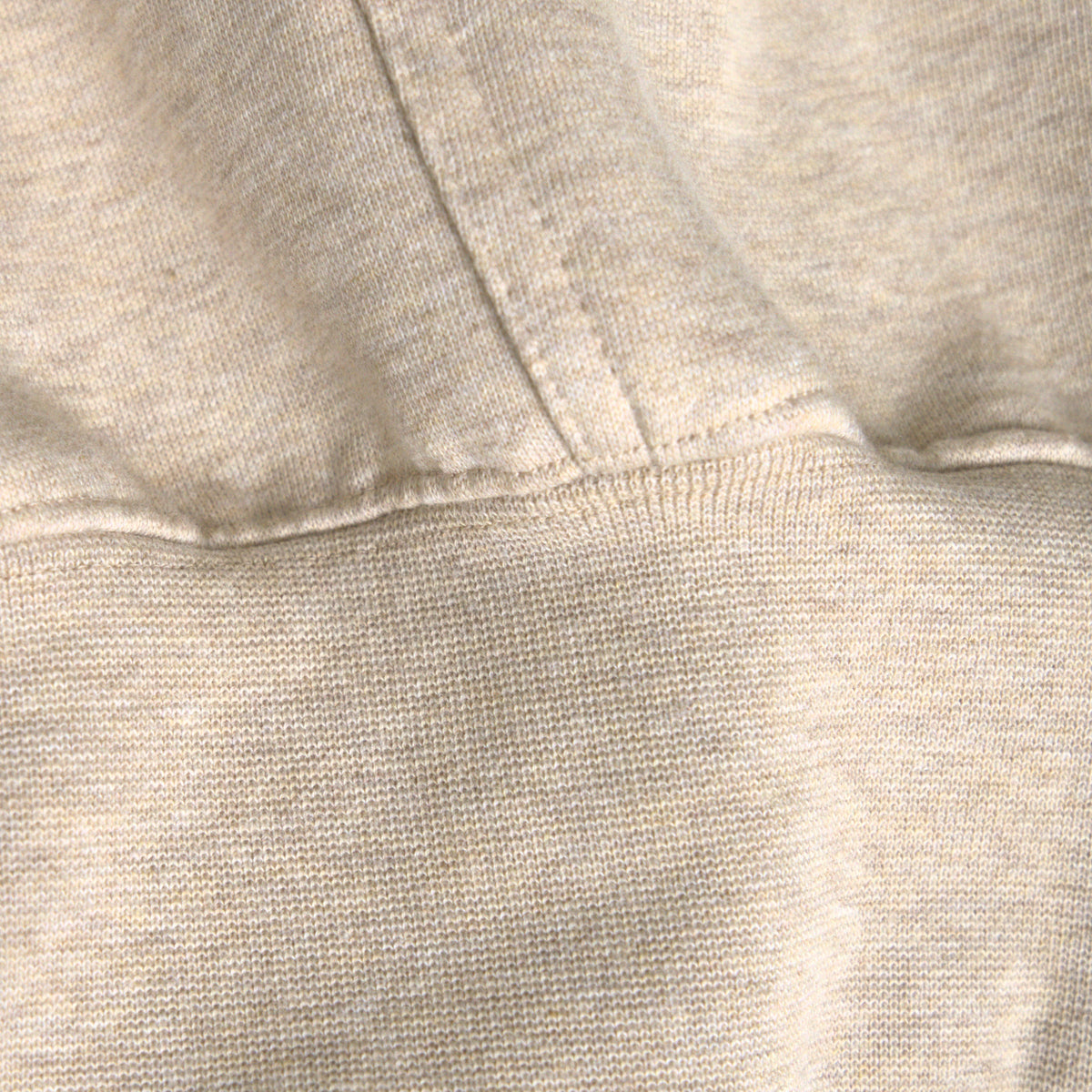 Heavyweight Terry Standard Hoodie model Guillermo in Heather Sand