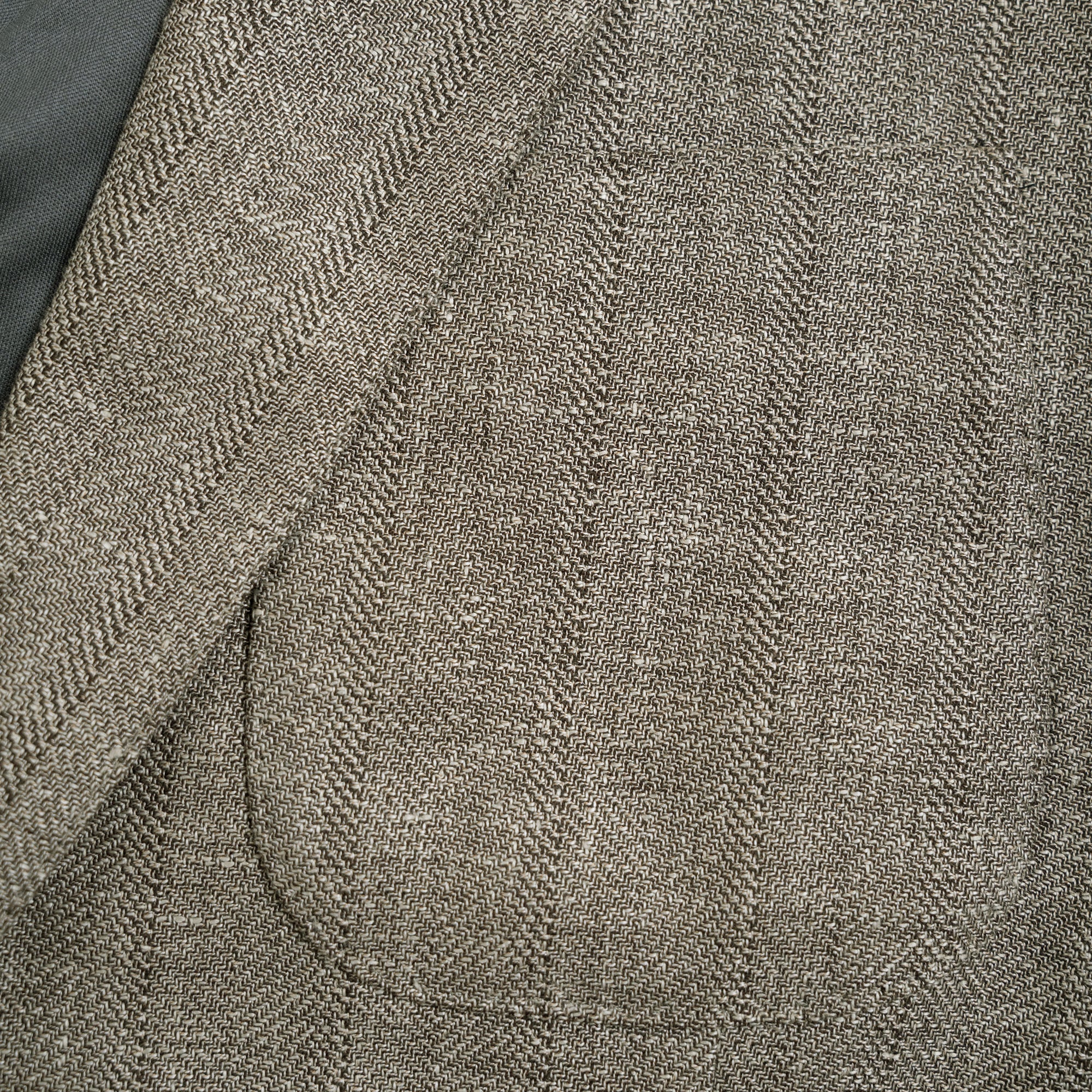 Solano Wool Linen Silk Blazer model tyler in Sage Brush