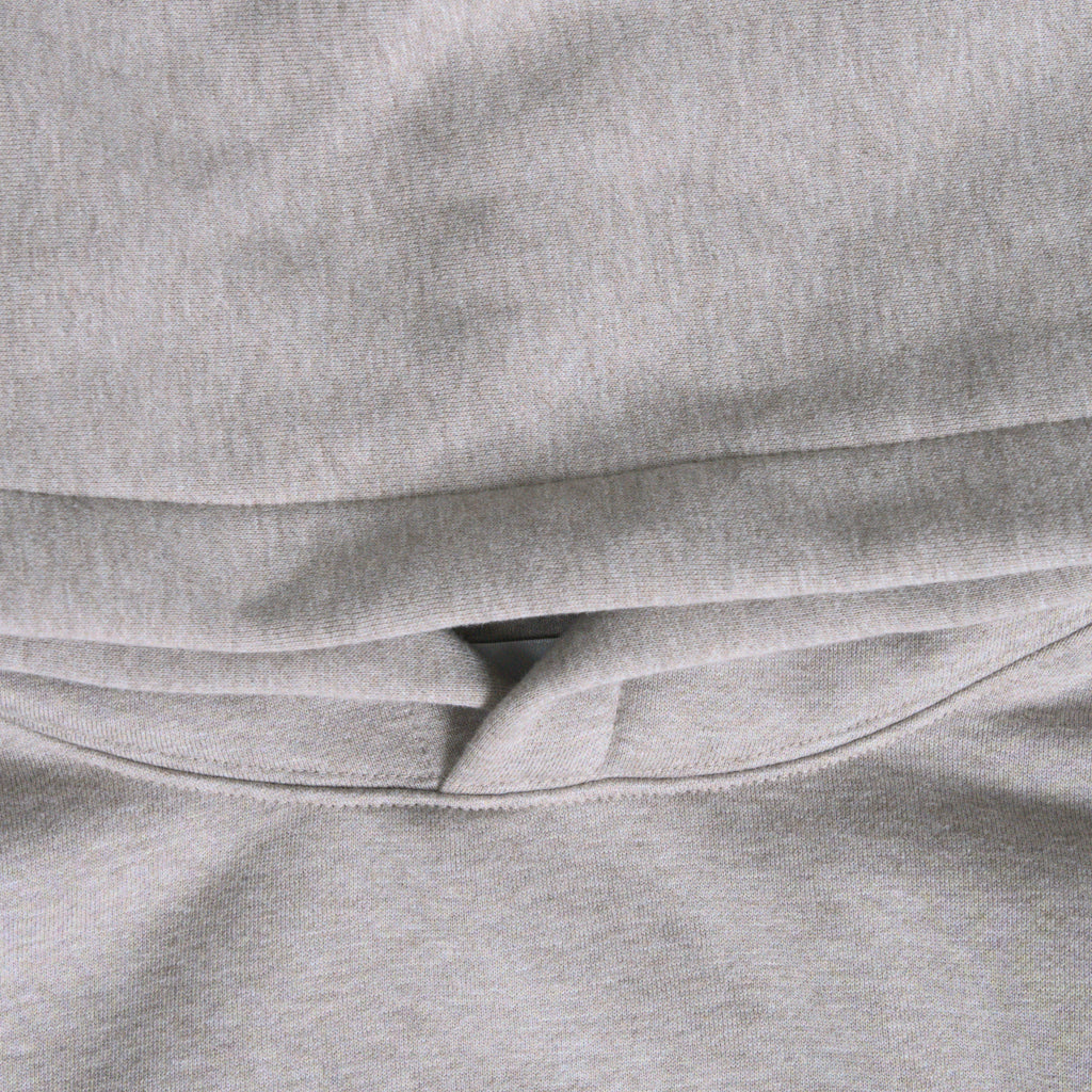 Heavyweight Terry Standard Hoodie model Guillermo in Heather Stone