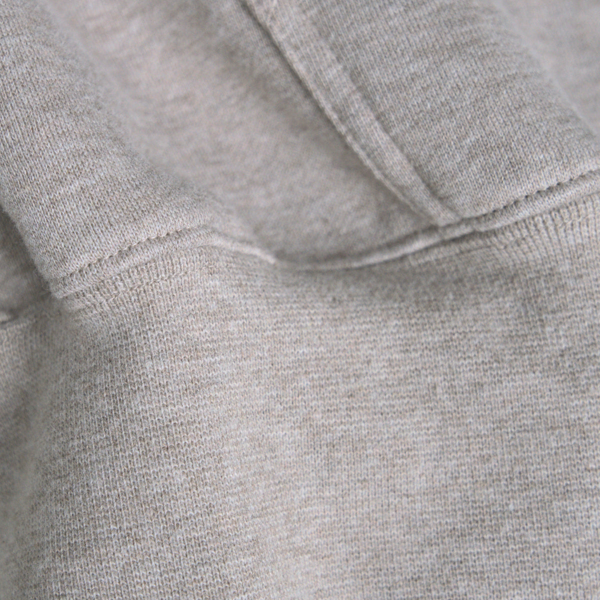 Heavyweight Terry Standard Hoodie model Guillermo in Heather Stone