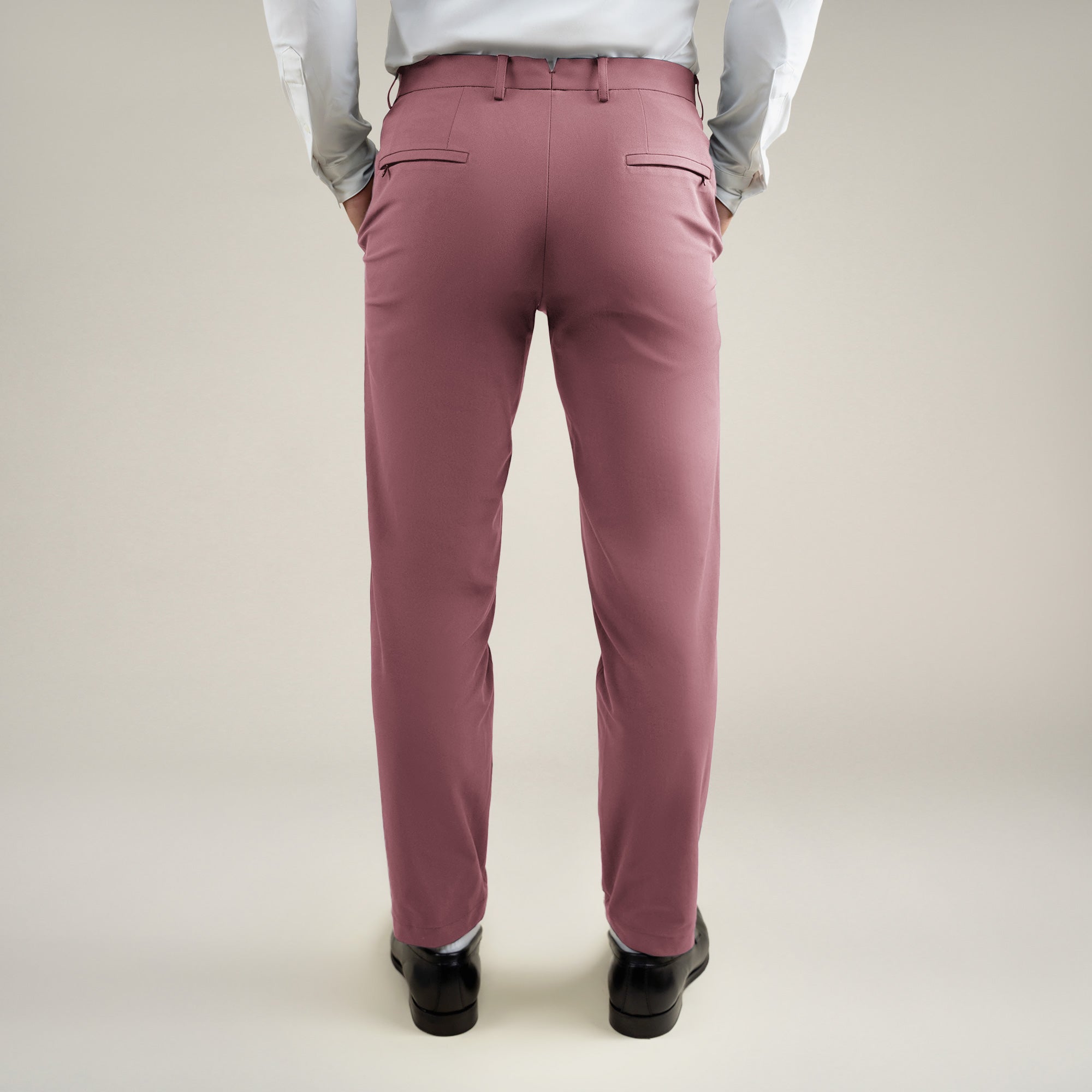 Tags:(6'0"|180 lbs) Bespoke custom athleisure technical men's suit los angeles model Tyler in Desert Rose