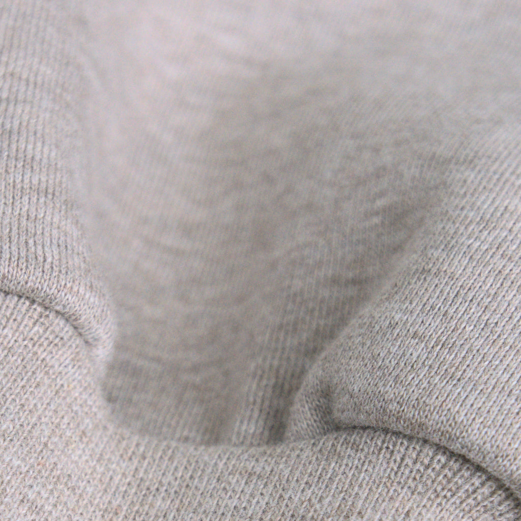 Heavyweight Terry Standard Hoodie model Guillermo in Heather Stone