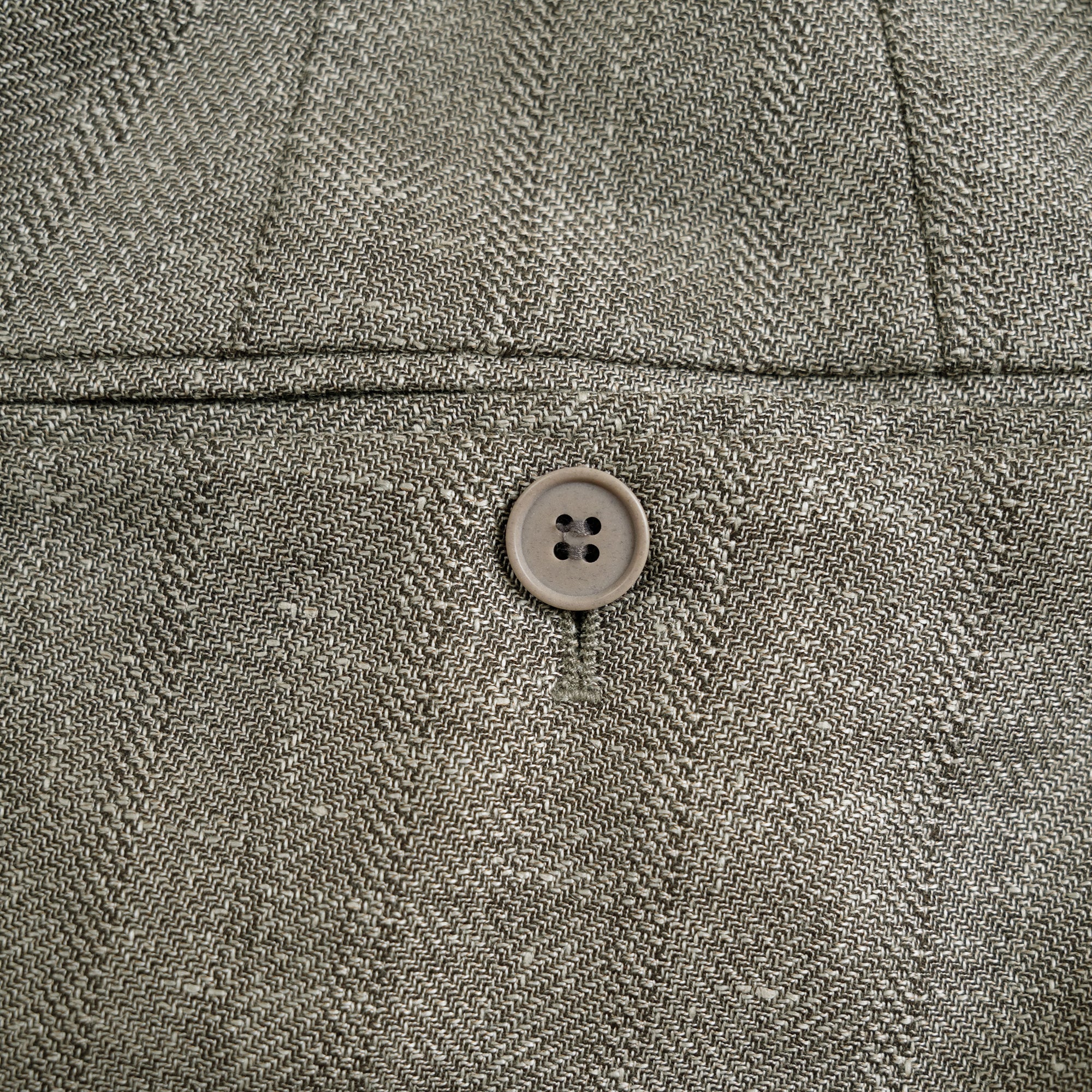 Ford Wool Linen Silk Trousers model tyler in Sage Brush
