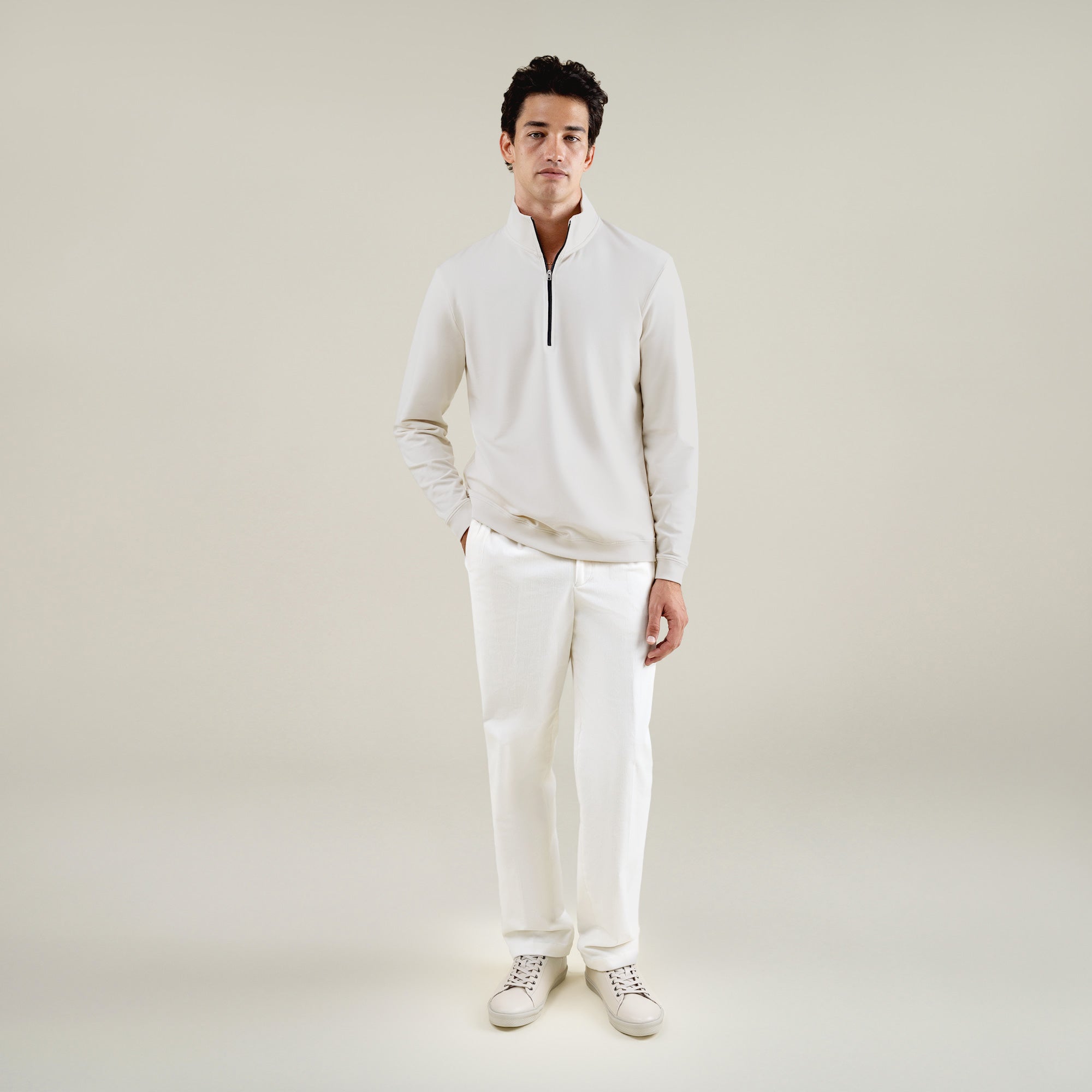 Tags:(6'1" - 165 lbs|Large) Custom t-shirt tee model Jessey in Bone