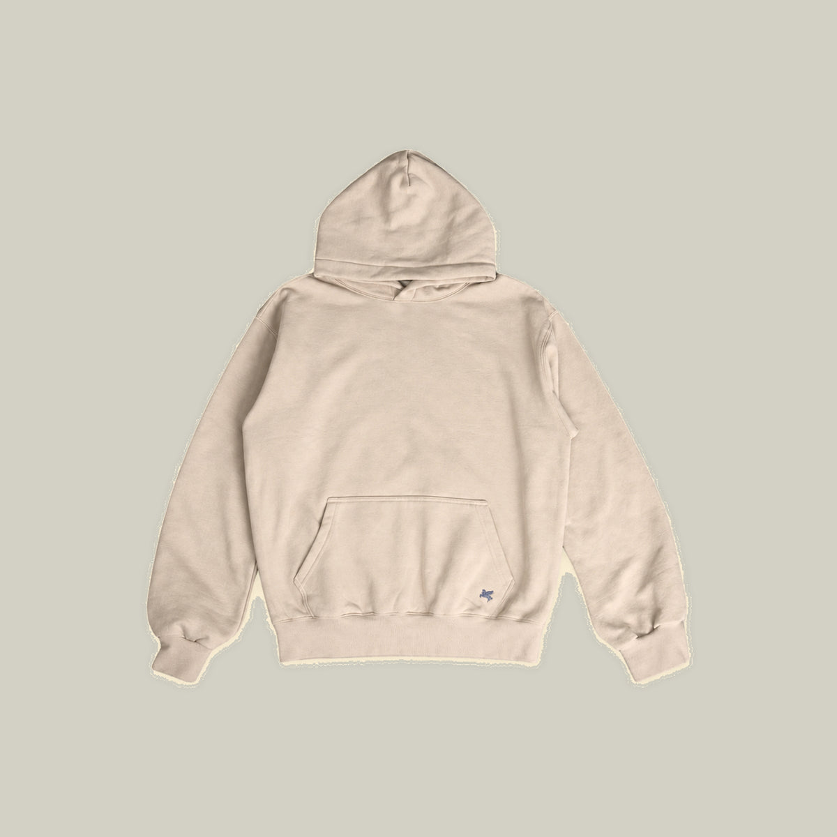 Heavyweight Terry Standard Hoodie model Guillermo in Clay