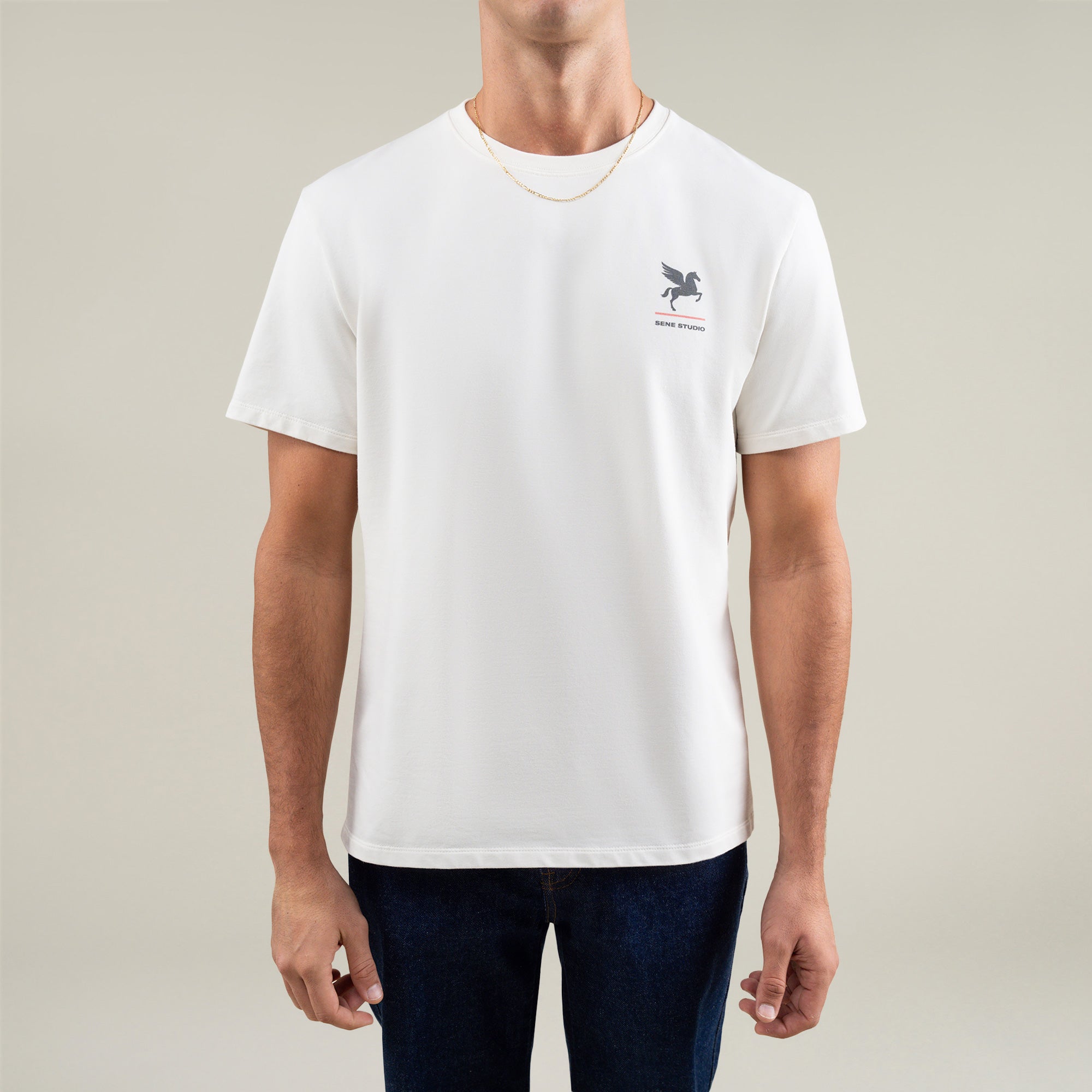 Tags:(Large | 6'1" - 165) Custom t-shirt tee model Jessey in Bone