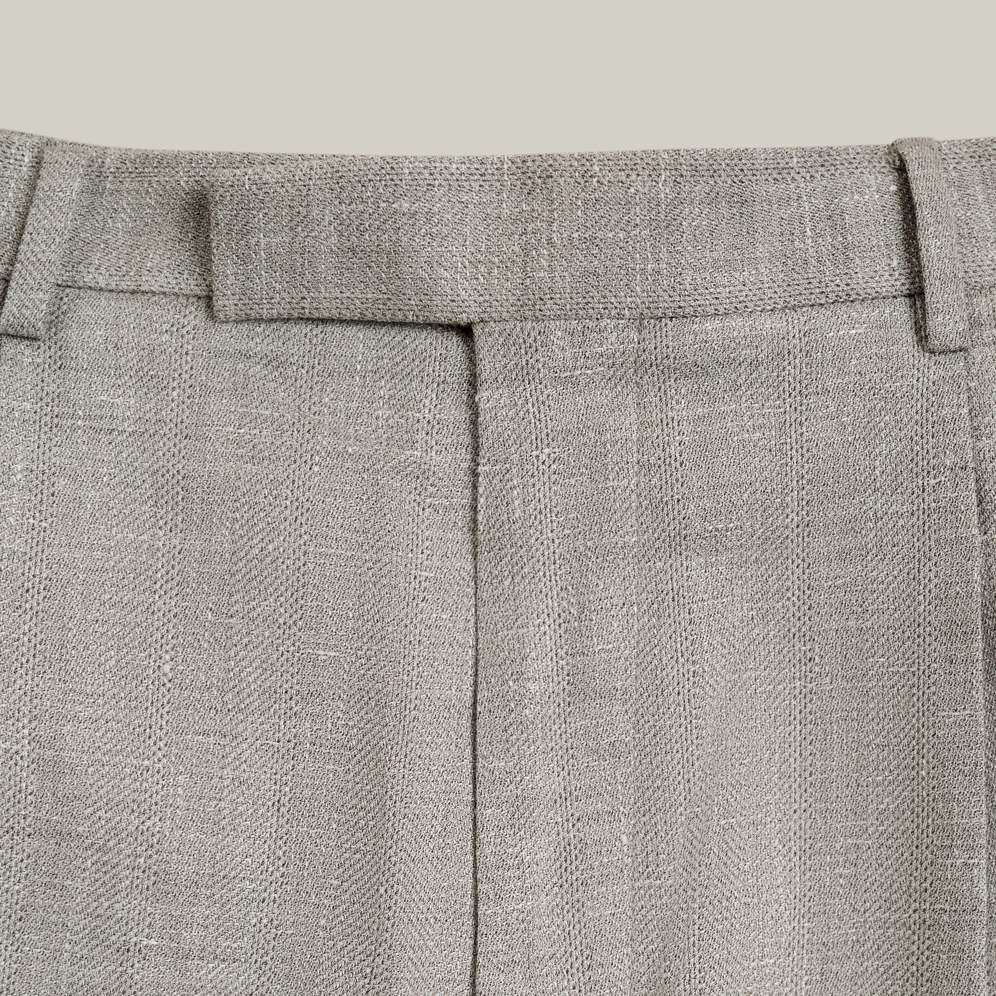 Ford Wool Linen Silk Trousers model tyler in Shoreline