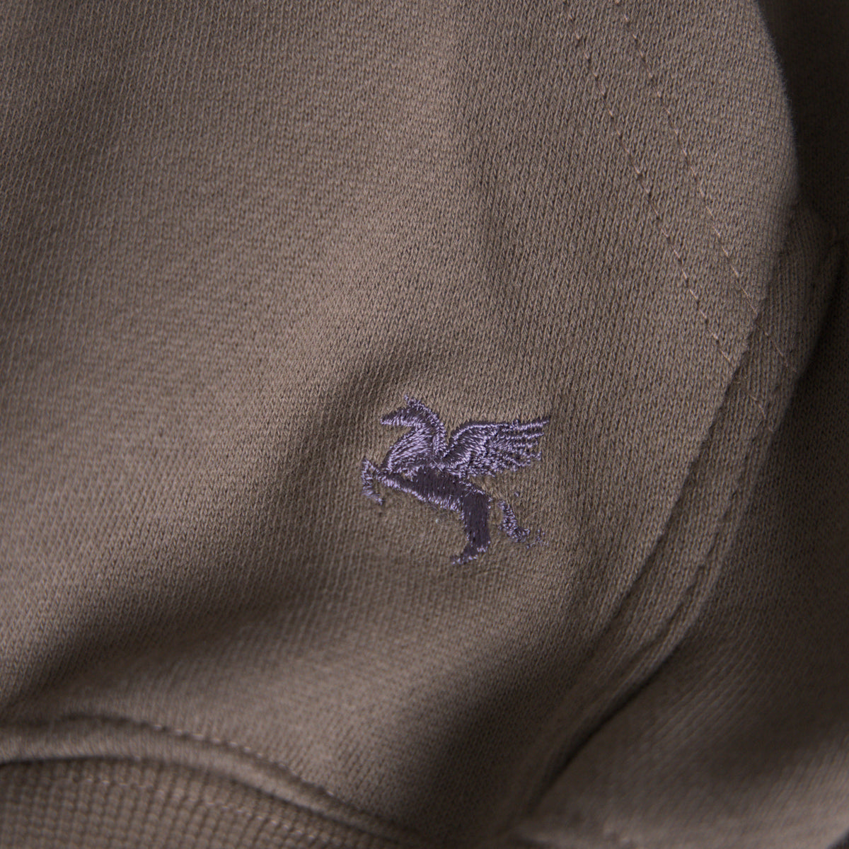 Heavyweight Terry Standard Hoodie model Guillermo in Tobacco