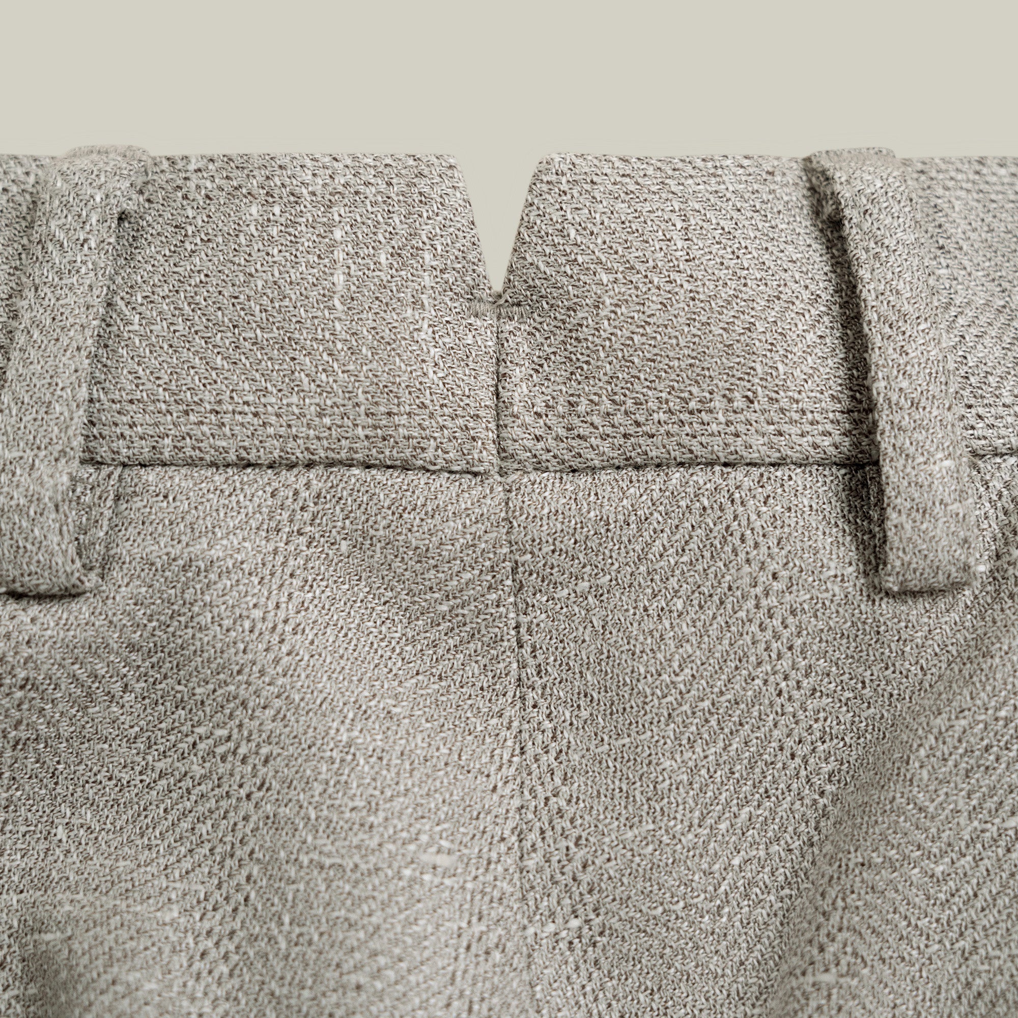 Ford Wool Linen Silk Trousers model tyler in Shoreline
