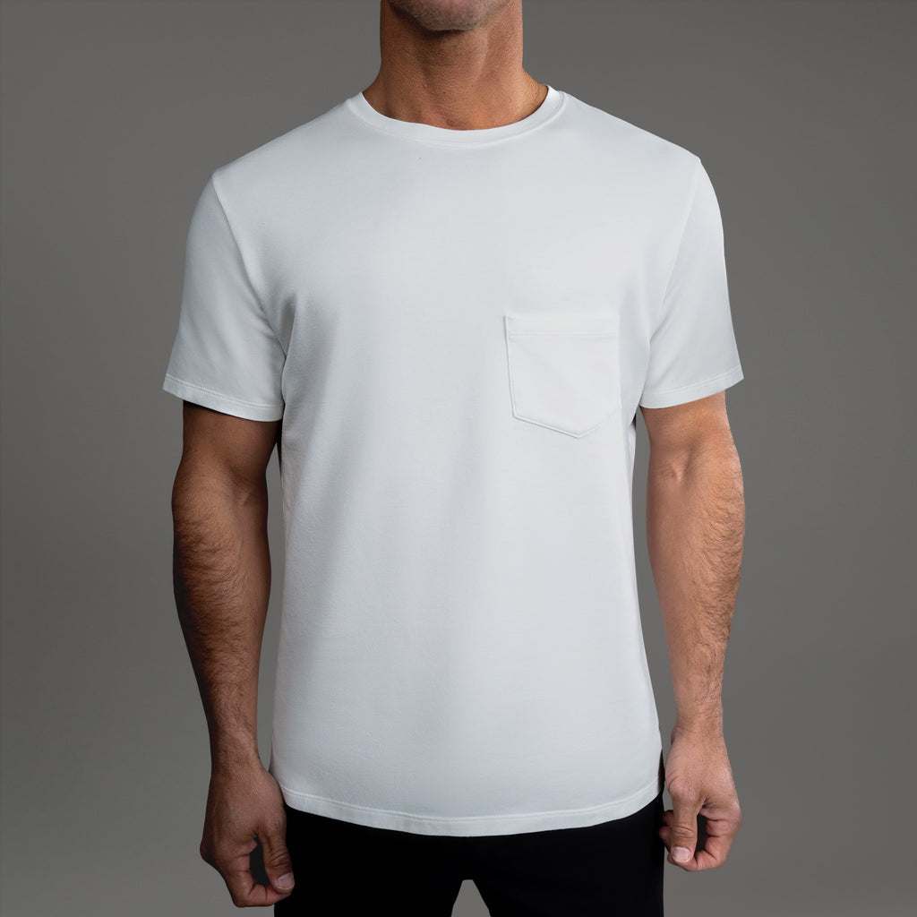 Tags:(6'0" - 180 lbs|Medium) custom t-shirt tee model Tyler in White
