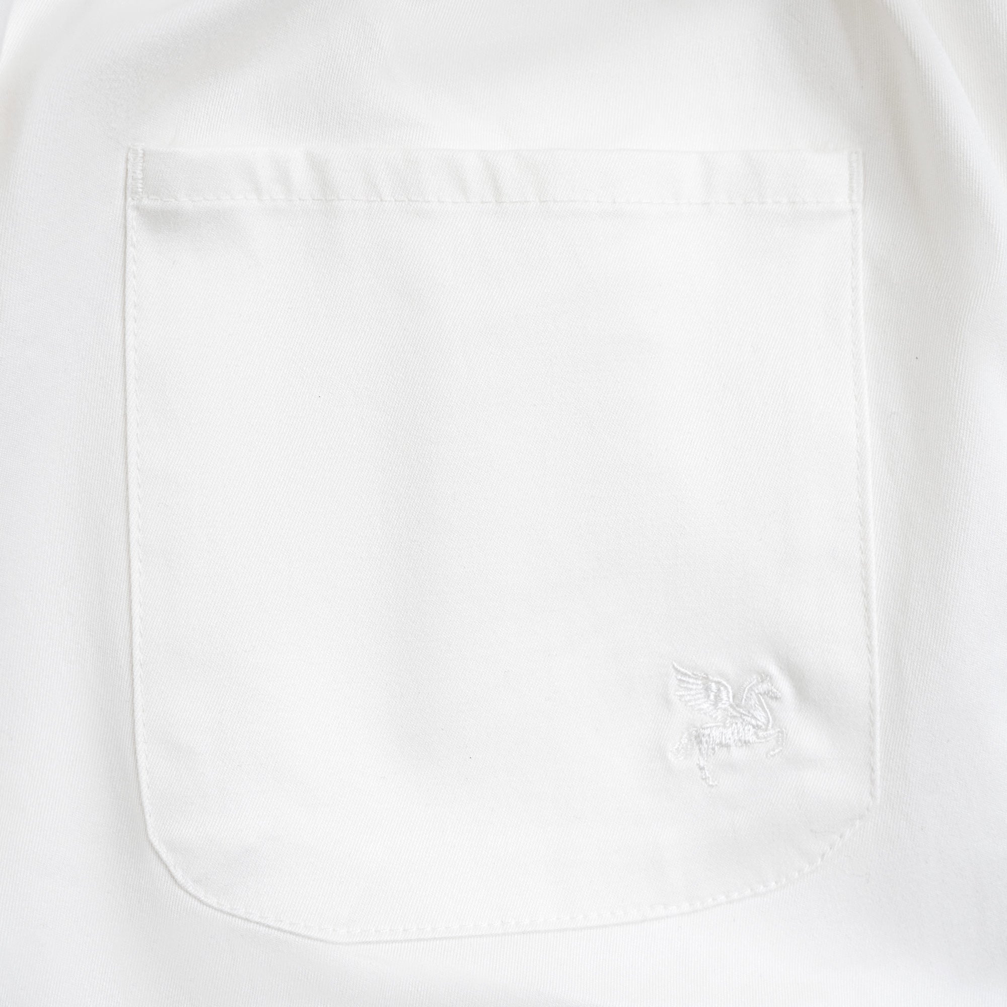 Stretch Cotton Drawstring Wide Leg Pant model Tyler in White
