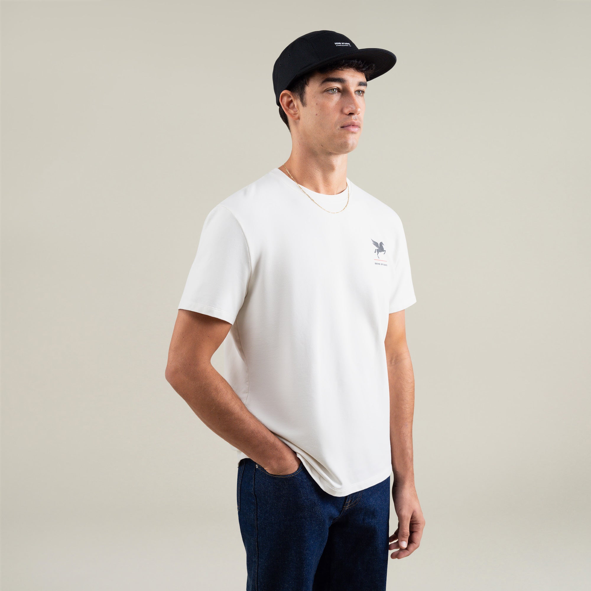 Tags:(Large | 6'1" - 165) Custom t-shirt tee model Jessey in Bone