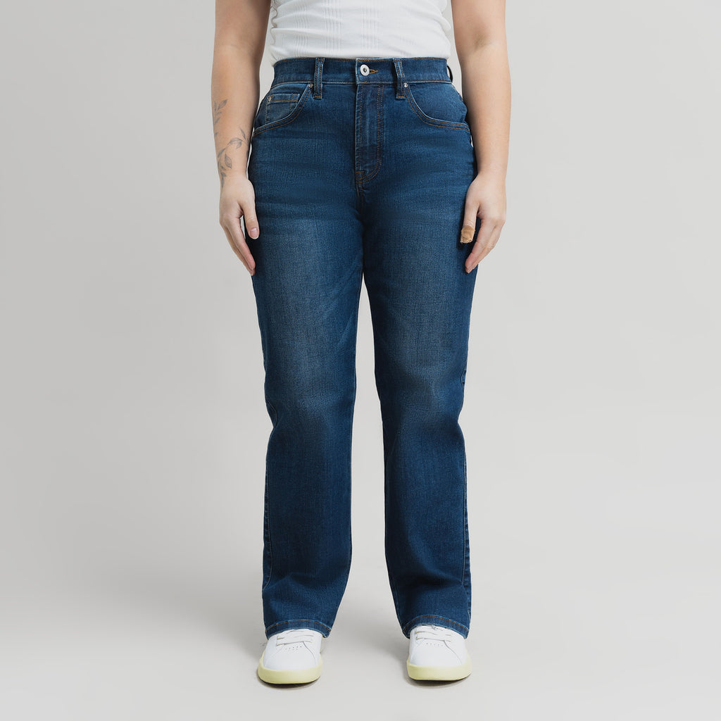 air relaxed women's jeans model Gem in Sur Blue