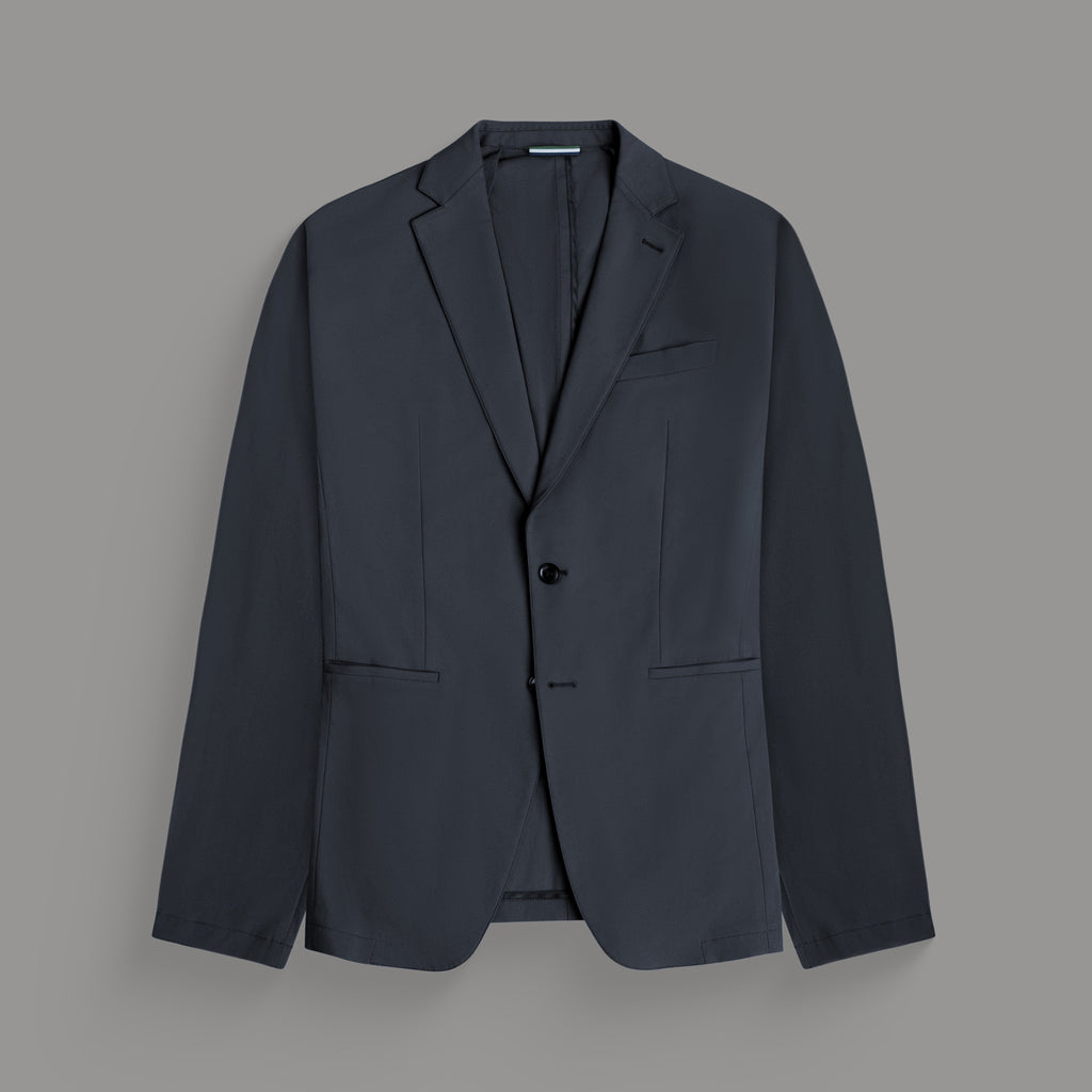 Bespoke custom athleisure technical men's suit los angeles model Guillermo in Charcoal