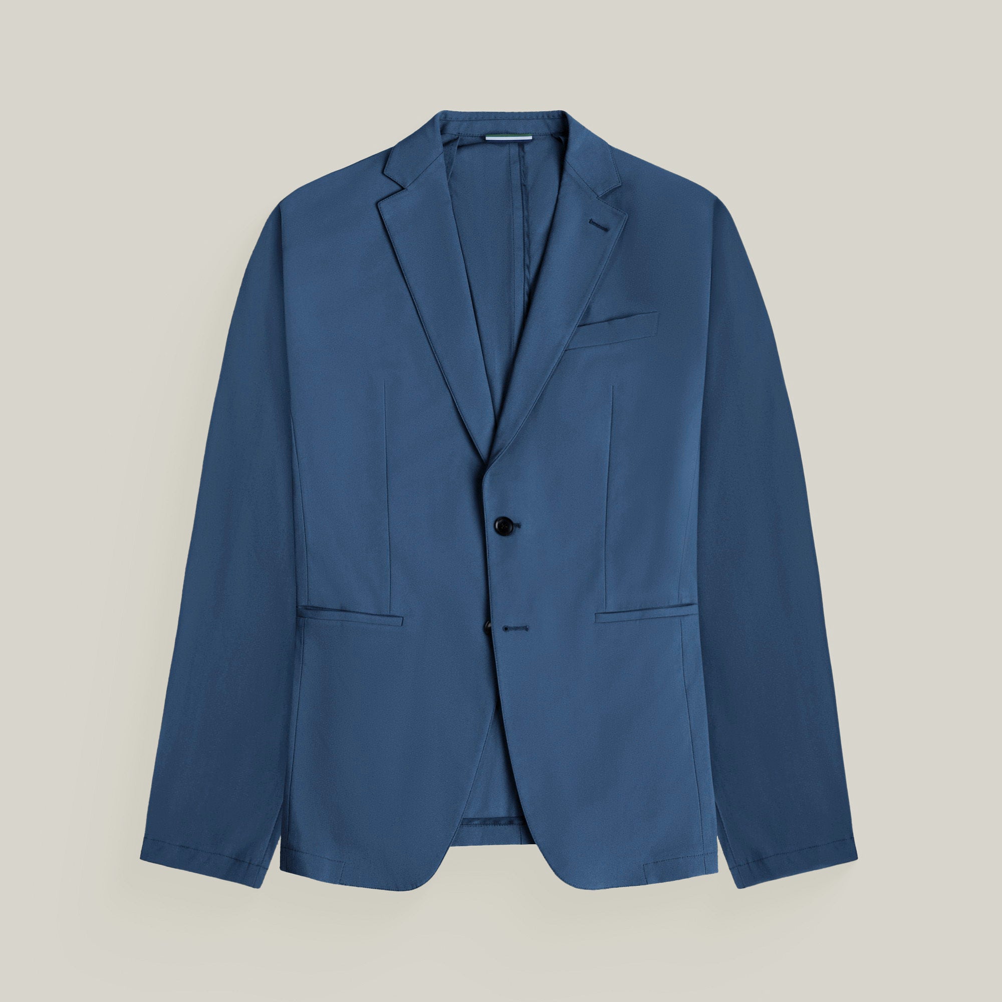 Tags:(6'1"|165) Bespoke custom athleisure technical athletic stretch suit los angeles model Jessey in Italian Blue