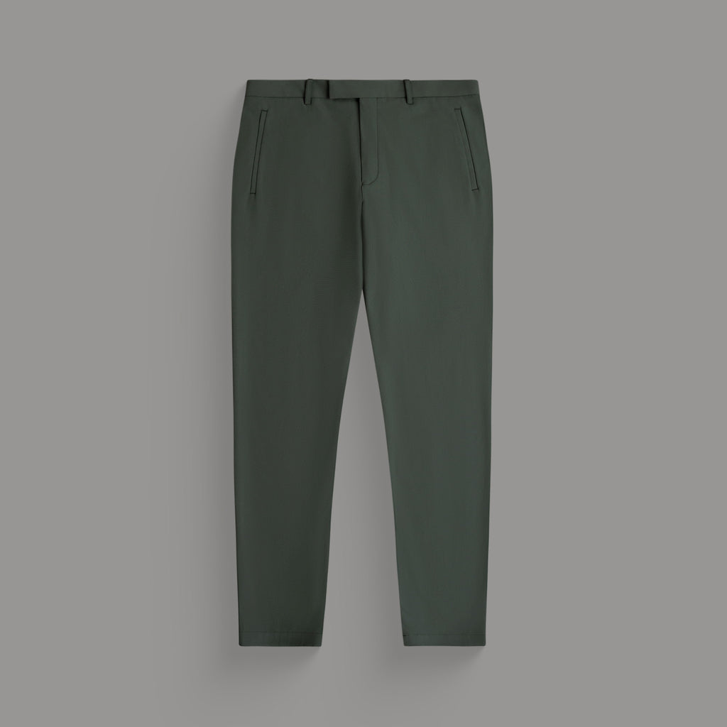 bespoke custom trousers pant chino performance technical model Tyler in Moss